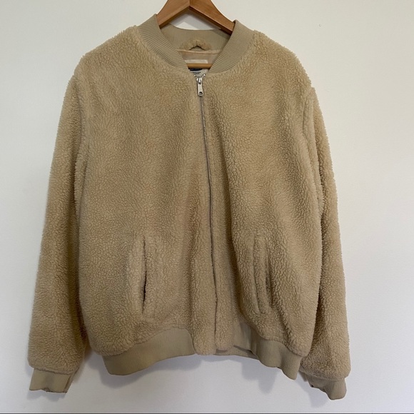 Old Navy Jackets & Blazers - Tan Sherpa Bomber Jacket